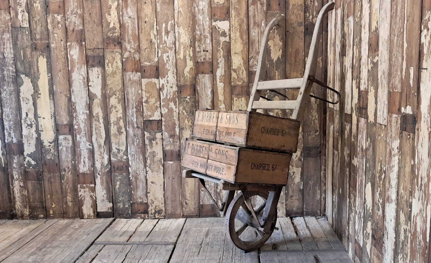 elm iron wheelbarrow wine cart garden decorative