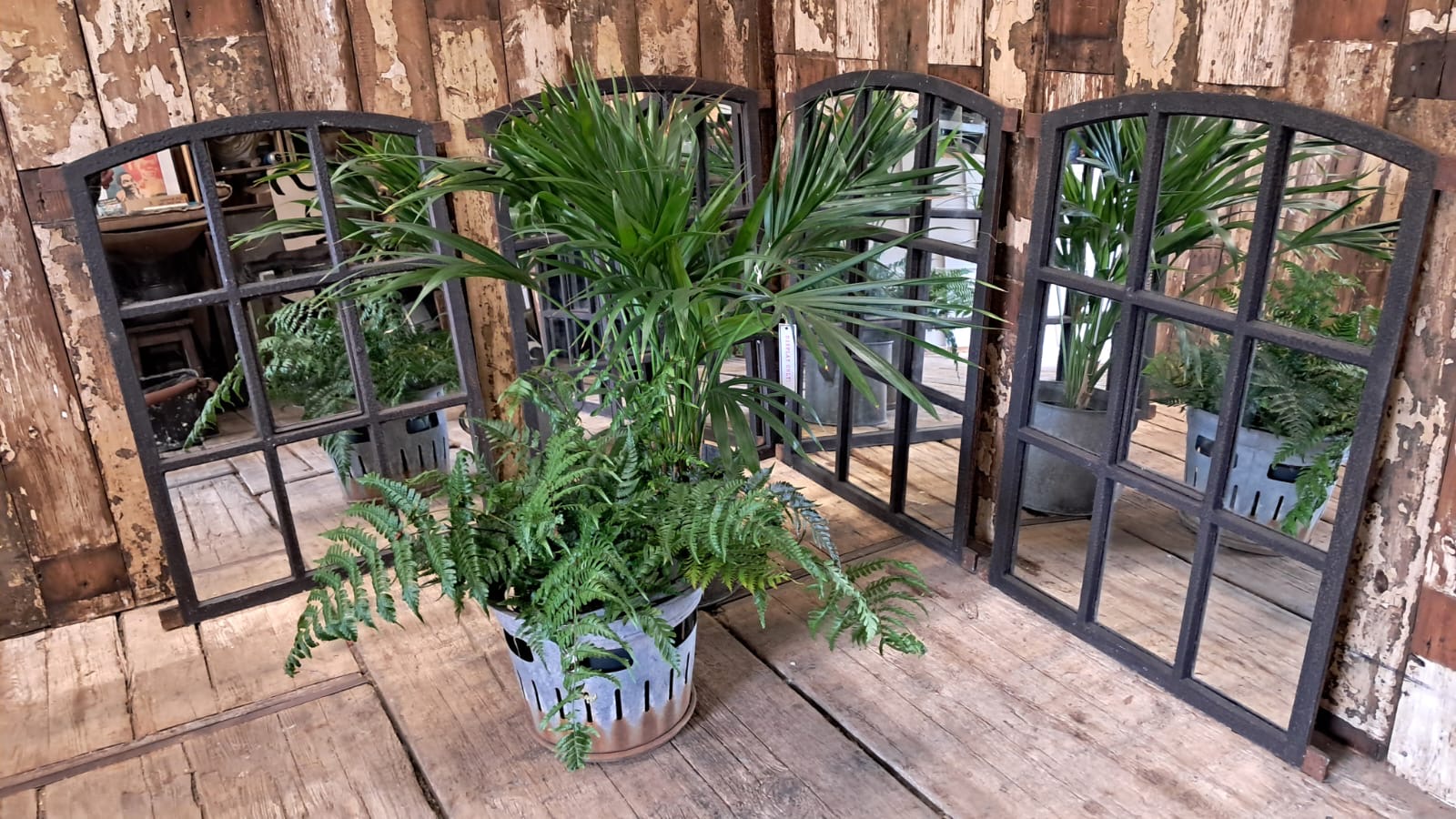 cast iron window mirrors industrial