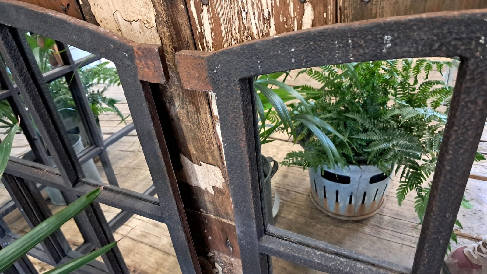 cast iron window mirrors industrial