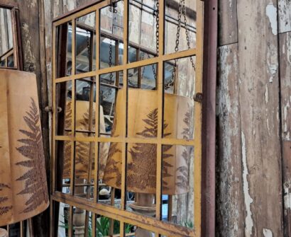 cast iron factory window mirrors industrial garden