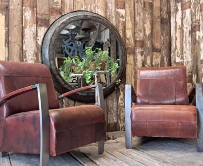 leather and beech armchairs seating armchairs