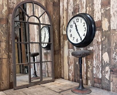 wrought iron arch top window mirror mirrors garden