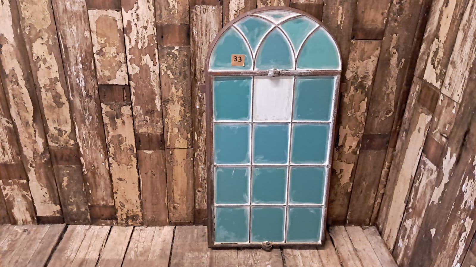 wrought iron arch top window mirror mirrors garden