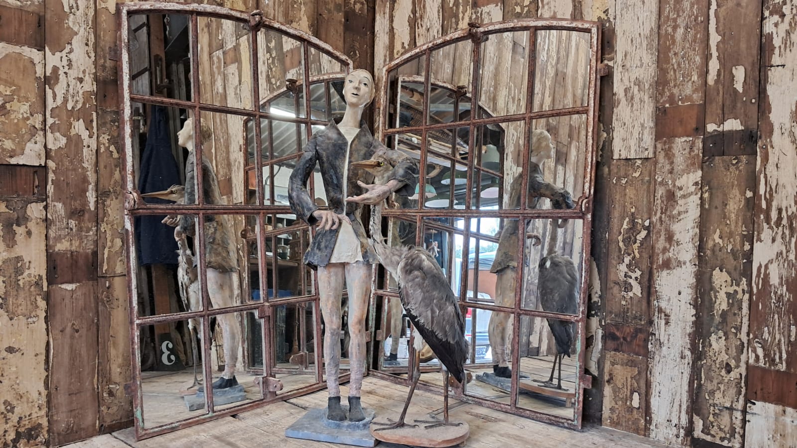 cast iron window mirror mirrors garden mirrors