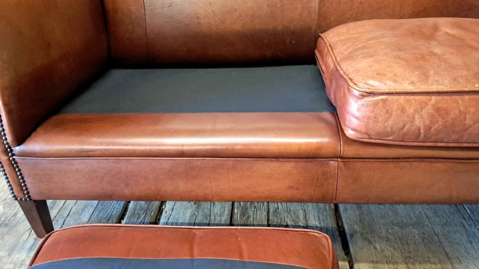 lambs leather two seater seating sofas