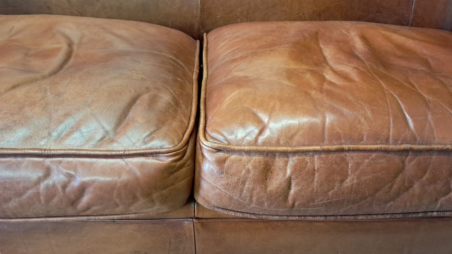 lambs leather two seater seating sofas