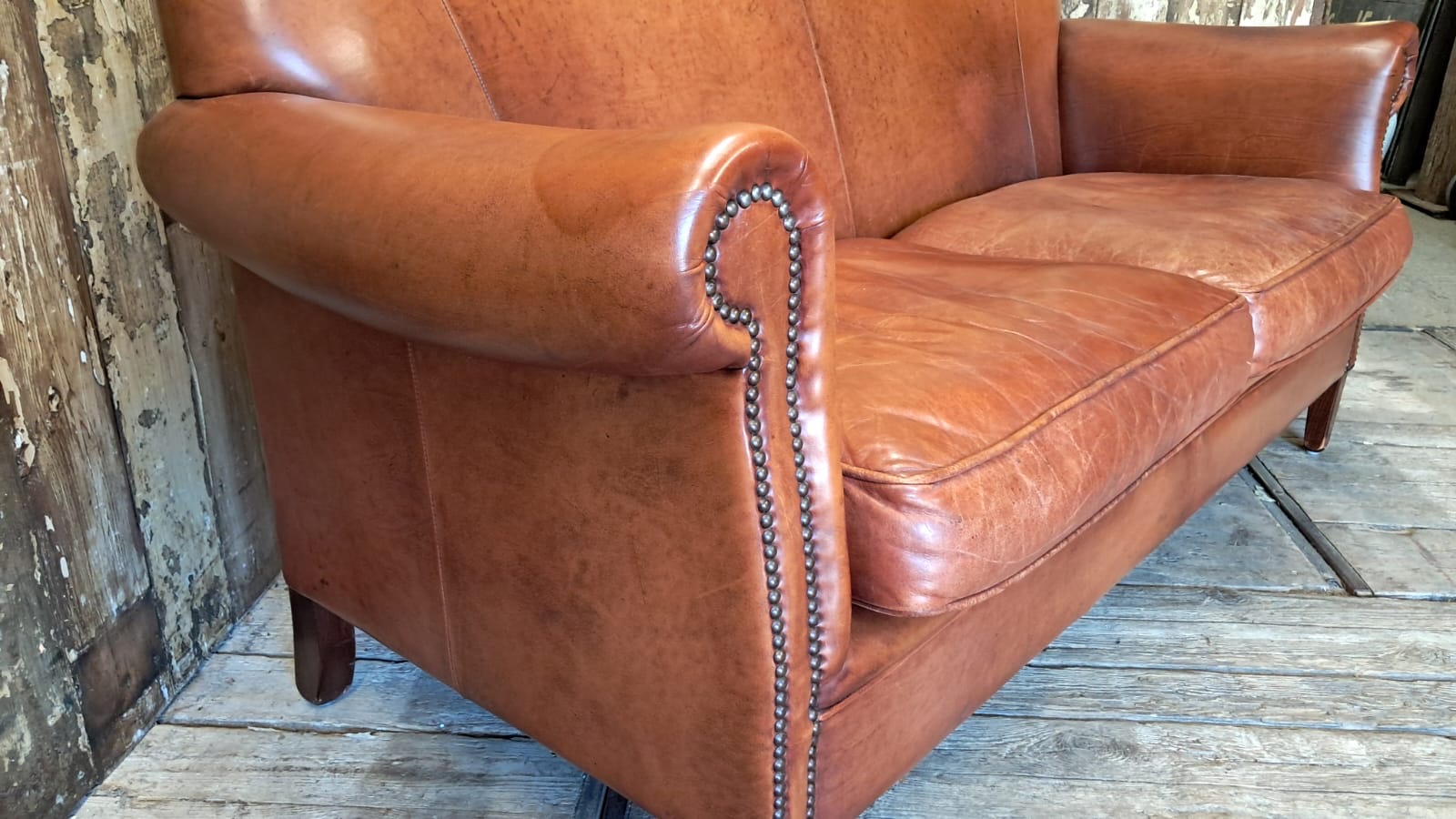lambs leather two seater seating sofas