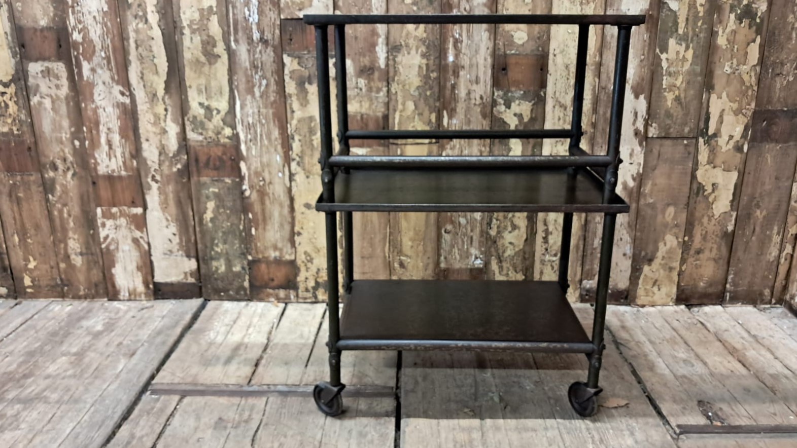 metal wheeled table industrial furniture tables