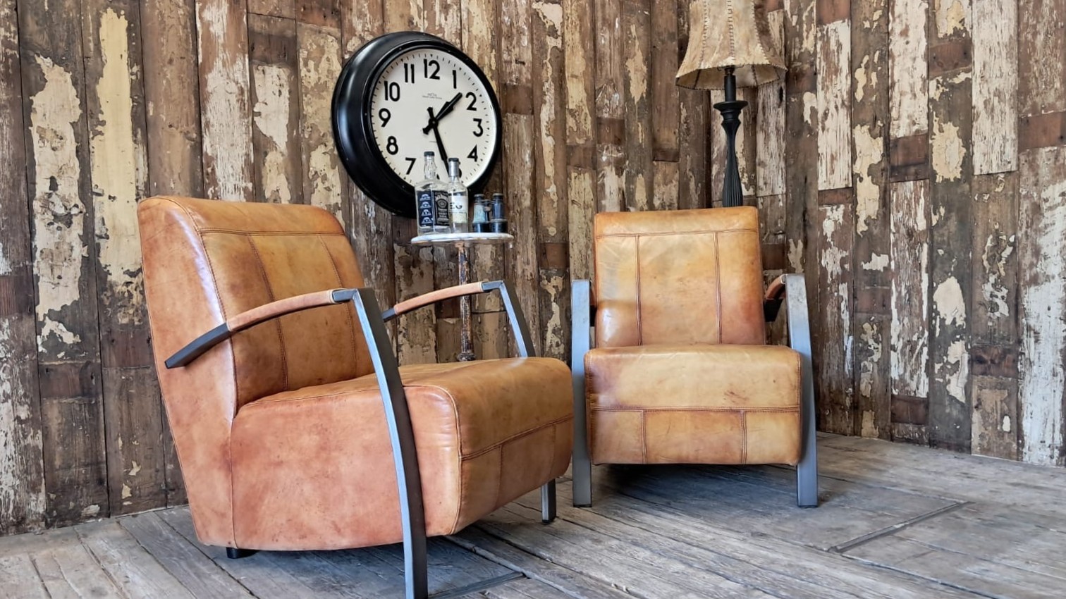 leather and steel armchairs seating armchairs