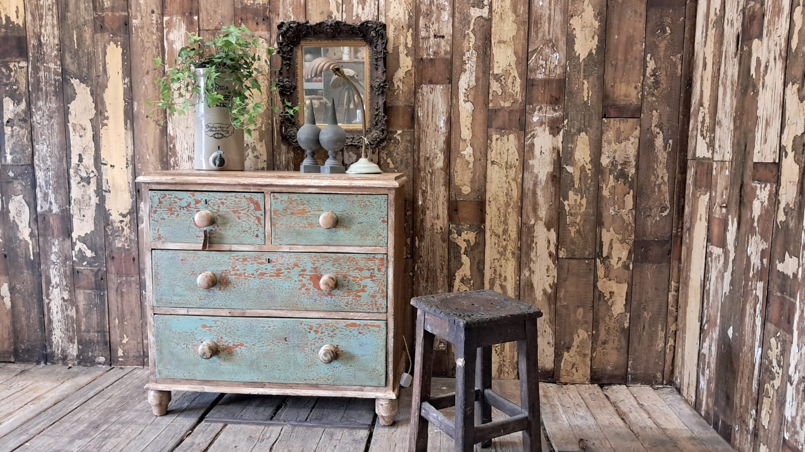 painted pine 2 over 2 furniture drawers