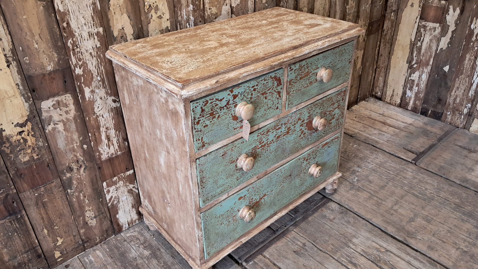 painted pine 2 over 2 furniture drawers