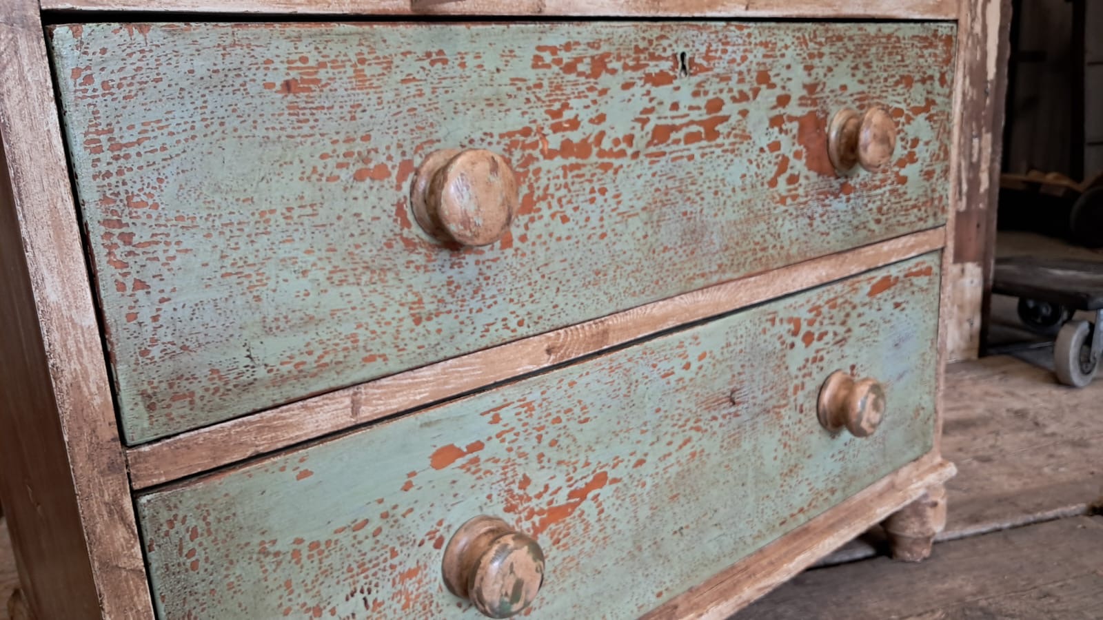 painted pine 2 over 2 furniture drawers