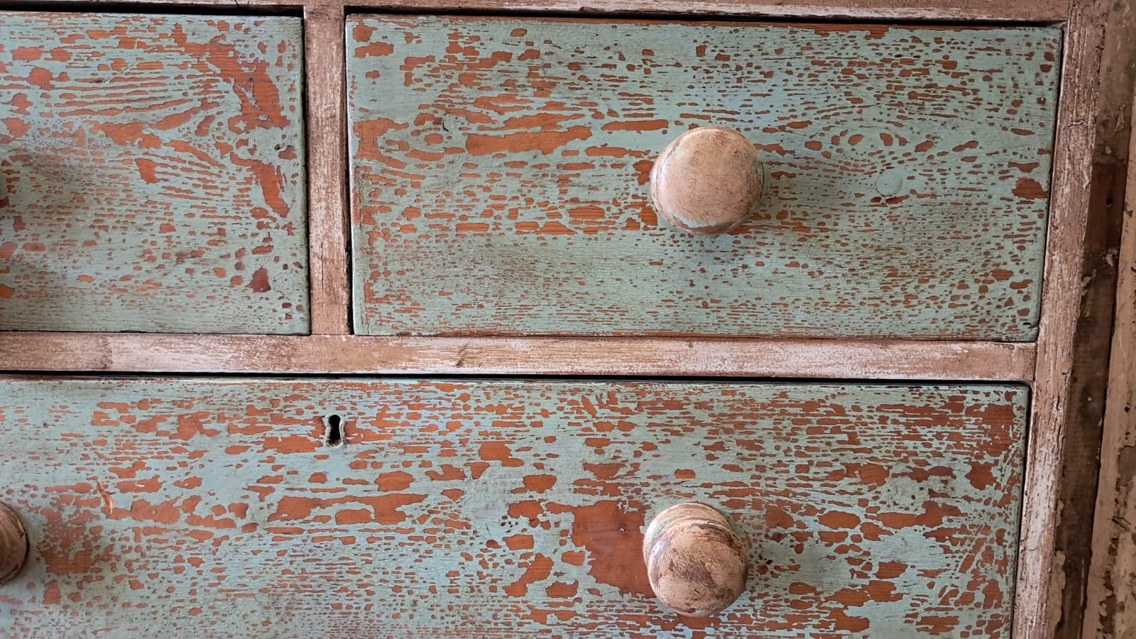 painted pine 2 over 2 furniture drawers