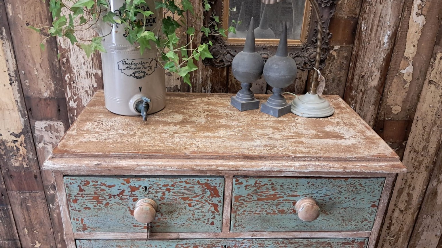 painted pine 2 over 2 furniture drawers