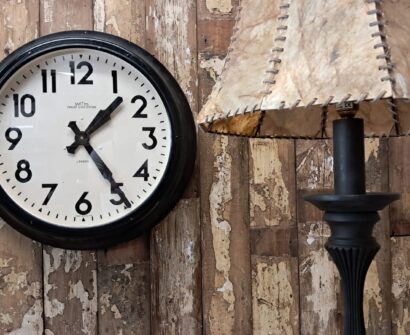 steel factory clock homewares clocks